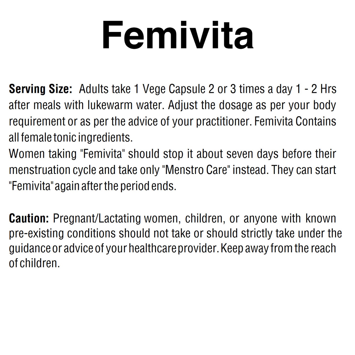 Women Wellness & Every Day Female Tonic