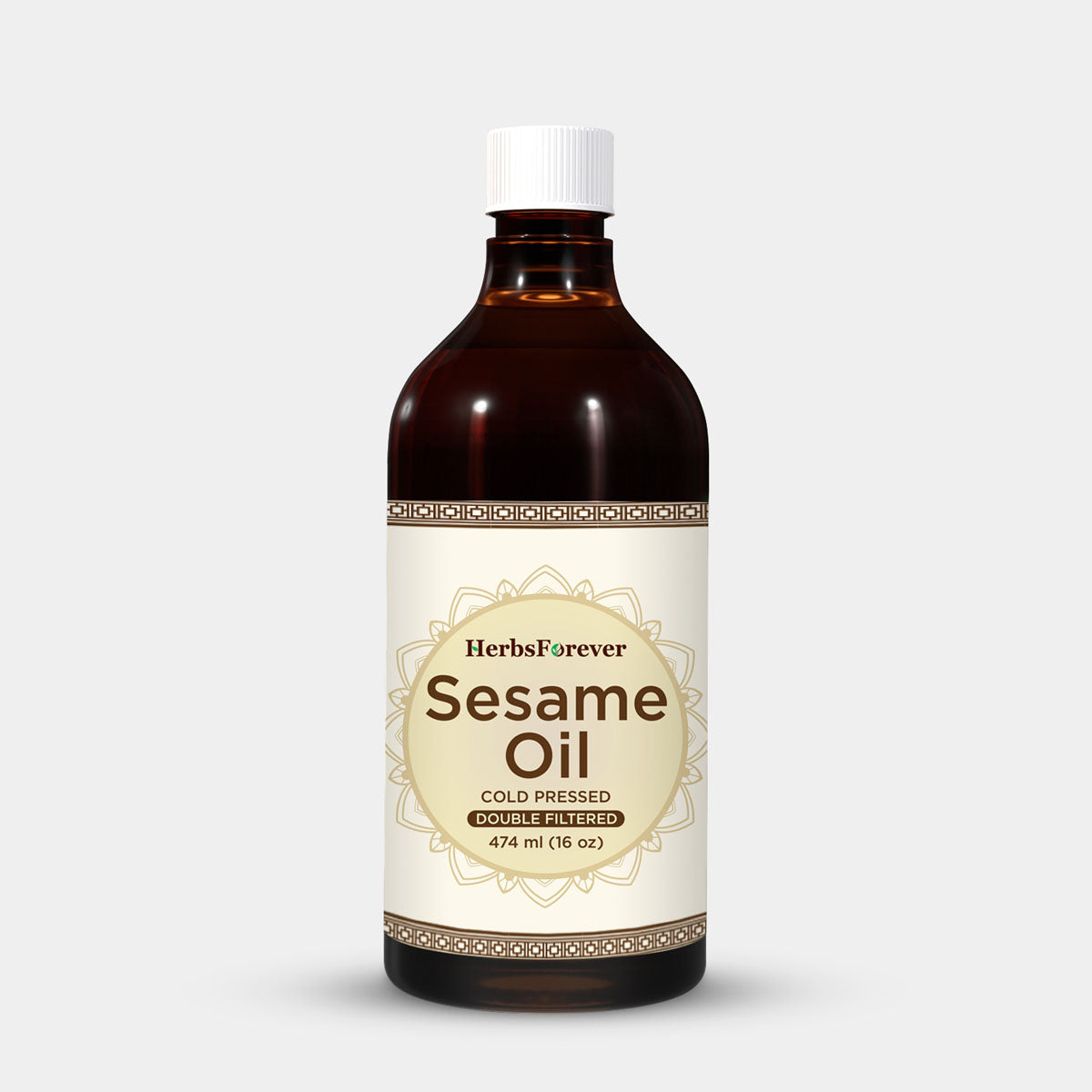 Sesame Oil - (Sesamum Indicum) - Cold pressed and double filtered in Muslin Cloth - 16 oz (473.16 Ml)