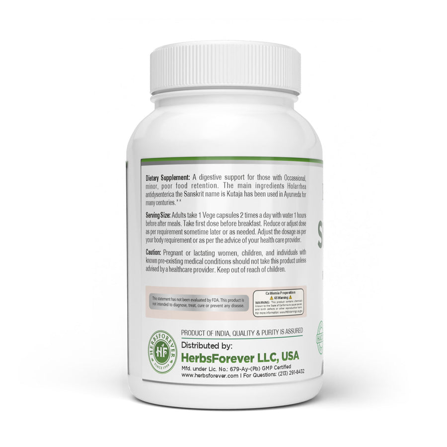 Stomach D Capsules - Ayurvedic Herbal Supplement (90 Vege Capsules – 800 Mg Each)