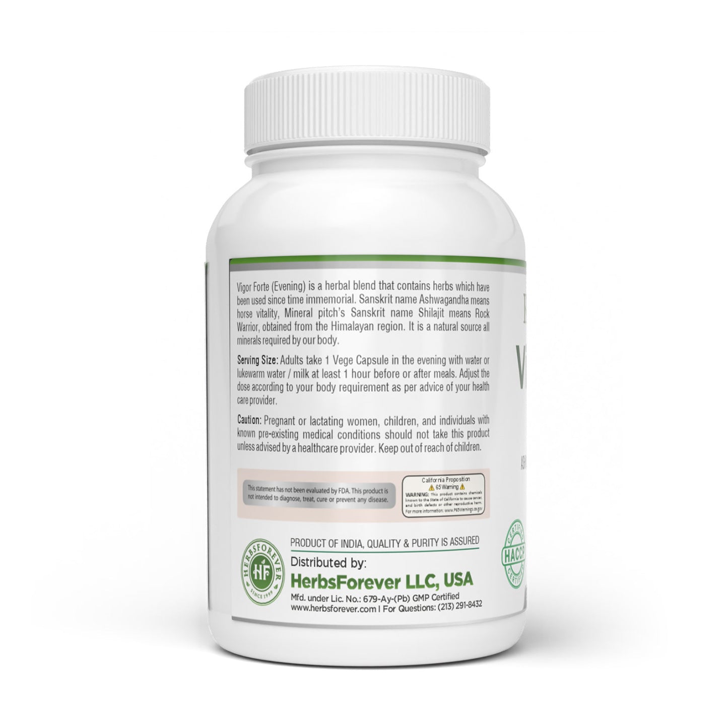 Vitazin Capsules - Ayurvedic Herbal Supplement – 90 Vege Capsules – 800 Mg Each