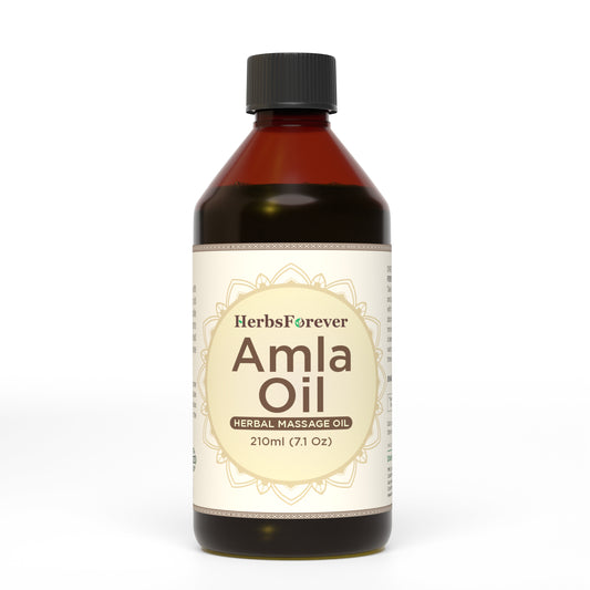 Amla Oil – (Emblica Officinalis) - Processed with Sesame Oil - Cold pressed and double filtered in Muslin Cloth - 210 ml (7.11 oz)