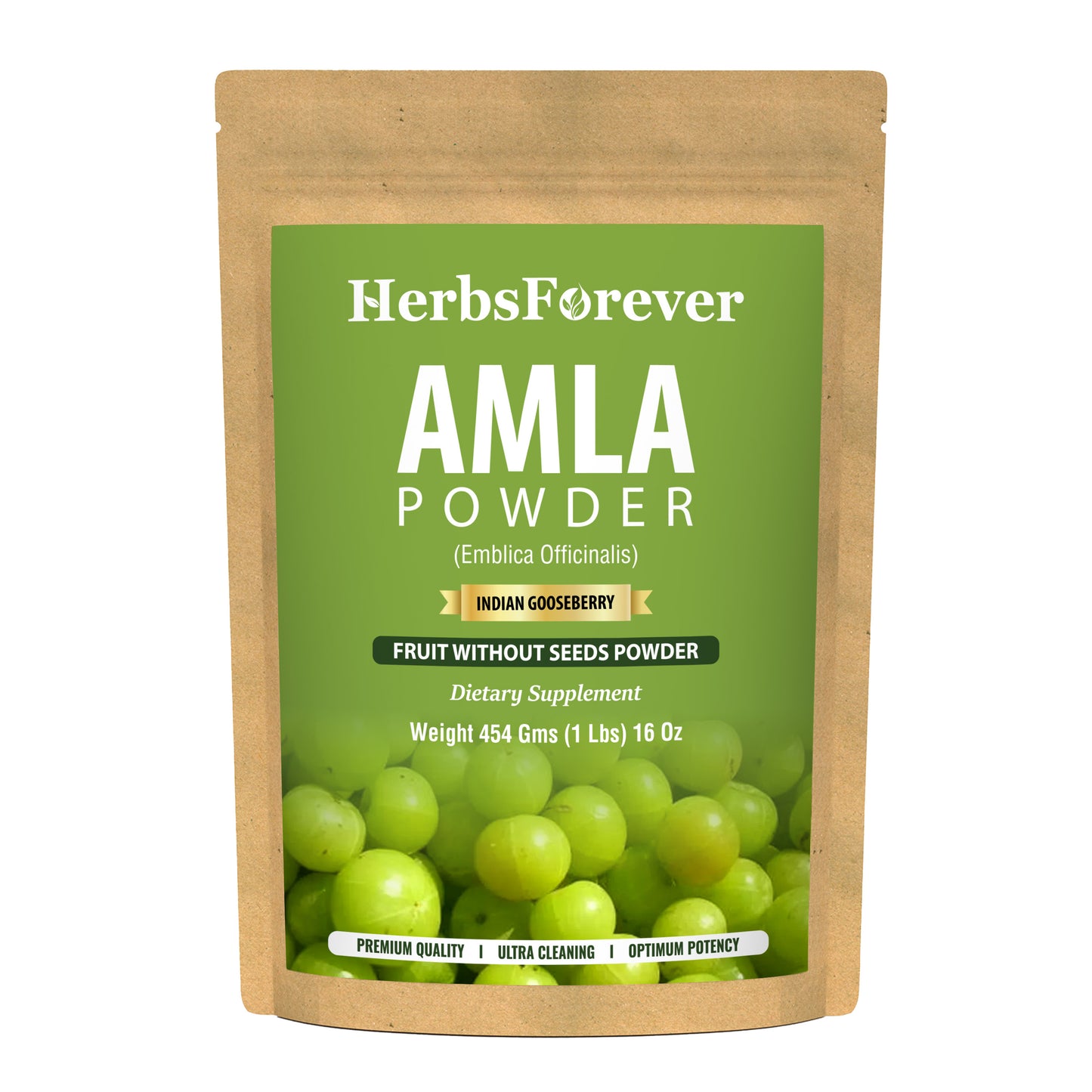Amla Powder (Emblica Officinalis) - Non GMO - Vegan - (454 Gms - 1LBS)