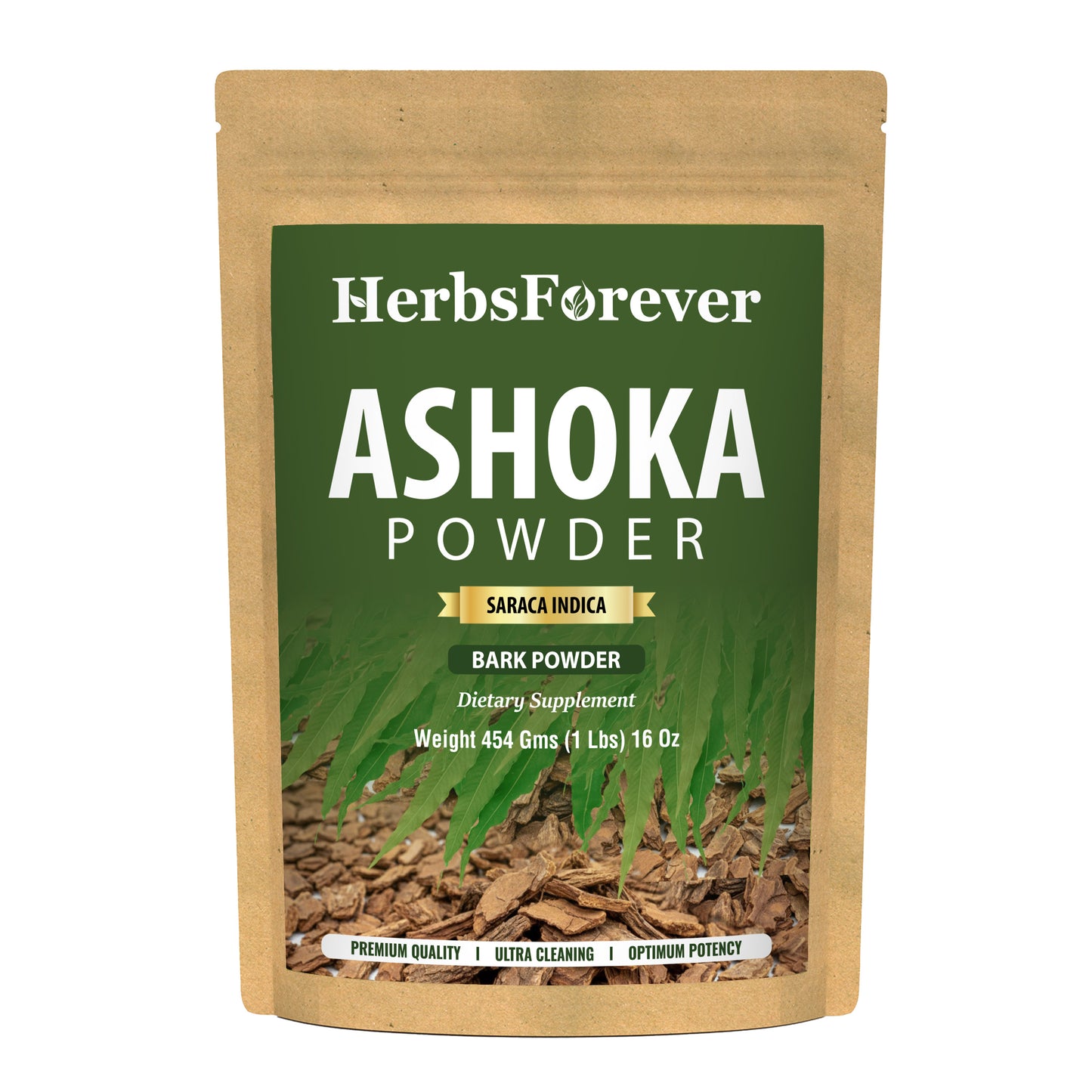 Ashoka Powder (Saraca Asoca) - Non GMO - Vegan - (454 Gms - 1LBS)