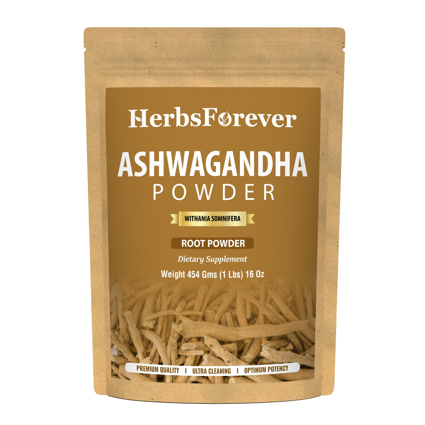 Ashwagandha Powder (Withania Somnifera) – Non GMO – Vegan – (454 Gms – 1LBS)