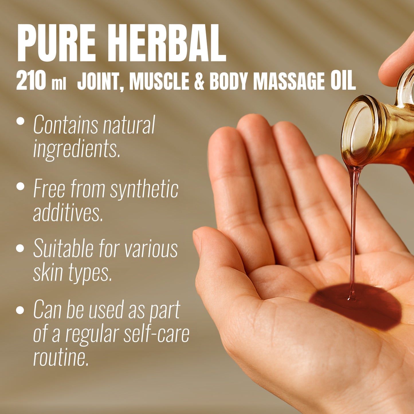 Ashwagandha Bala Shatavari Oil - Processed with Sesame Oil-Cold pressed and double filtered in Muslin cloth-210 ml