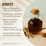 Ashwagandha Bala Shatavari Oil - Processed with Sesame Oil-Cold pressed and double filtered in Muslin cloth-210 ml