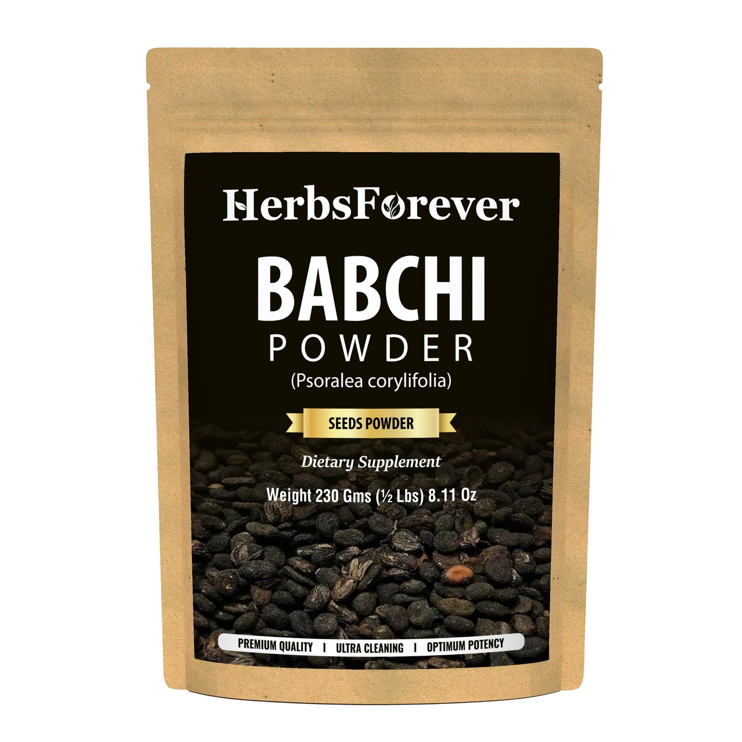 Babchi Powder (Psoralea Corylifolia) - Non GMO - Vegan - (230 Gms)