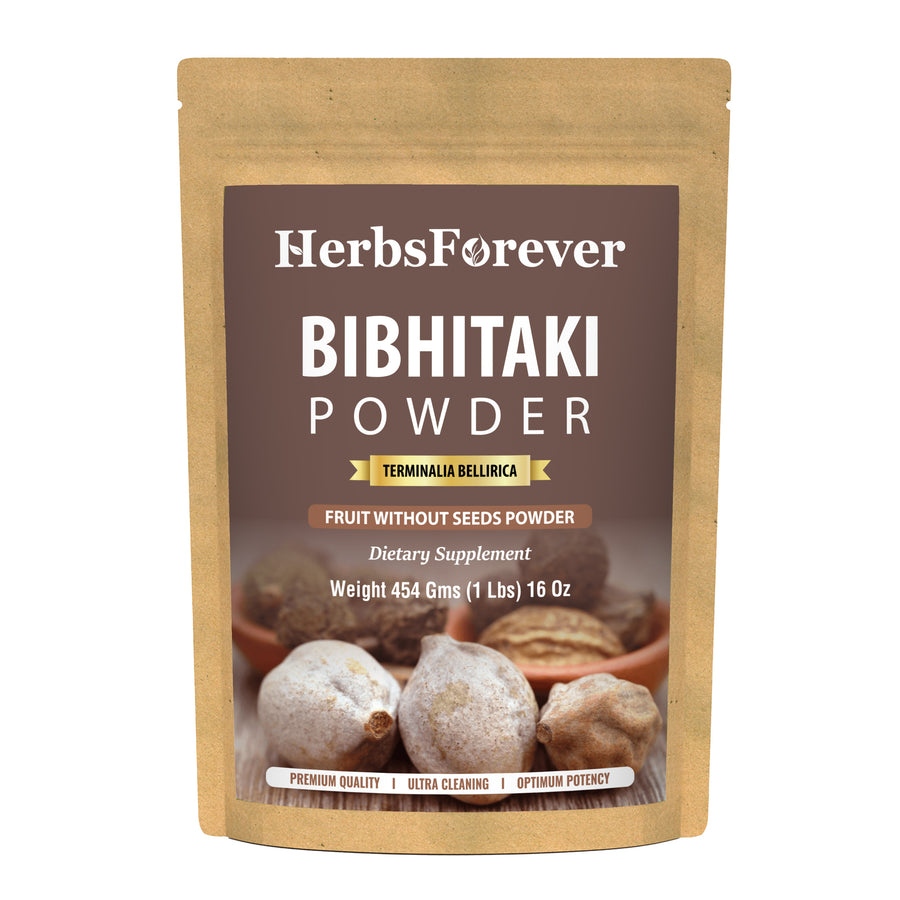 Bibhitaki Powder (Terminalia Bellerica) - Non GMO - Vegan - (454 Gms -1 LBS)