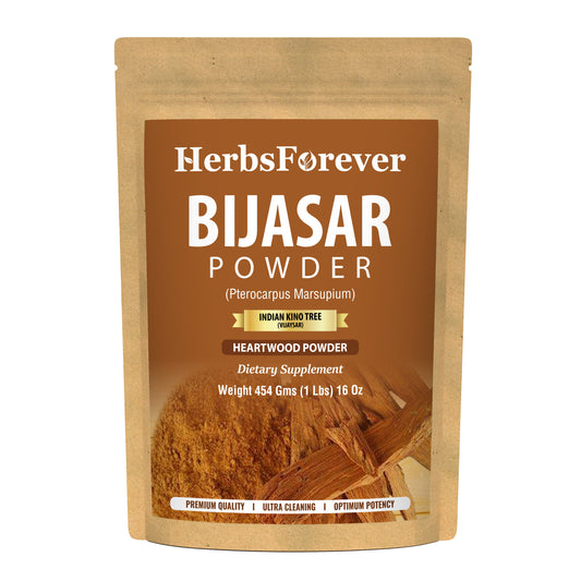 Bijasar Powder (Vijaysar Powder) (Pterocarpus Marsupium) - Non GMO - Vegan - (454 Gms - 1LBS)