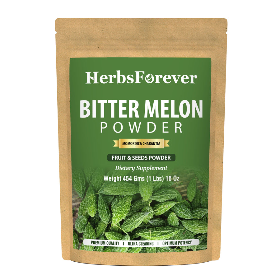 Bitter Melon (Karela) Powder (Momordica Charantia ) – Non GMO – Vegan – (454 Gms – 1LBS)