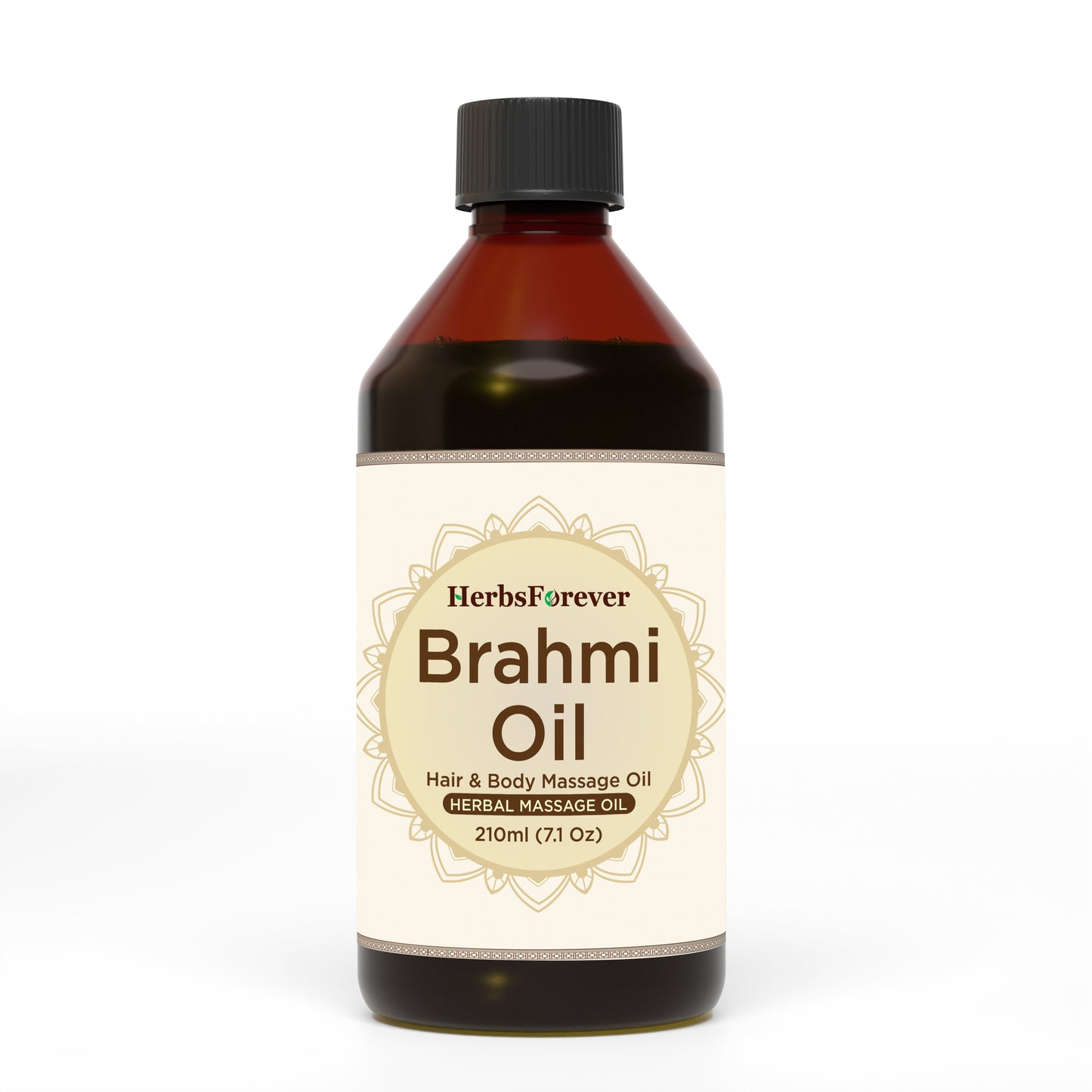 Brahmi Oil – (Bacopa Monnieri) - Processed with Sesame Oil - Cold pressed and double filtered in Muslin Cloth - 210 ml (7.11 oz)