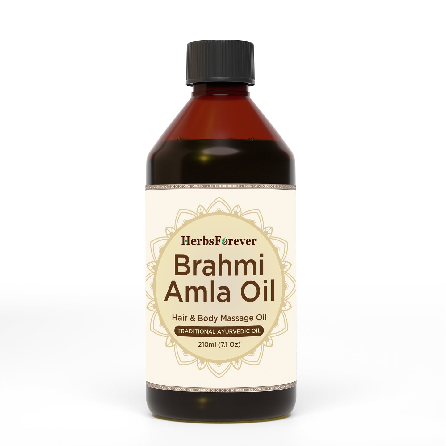 Brahmi Amla Oil - Processed with Sesame Oil - Cold pressed and double filtered in Muslin cloth - 210 ml