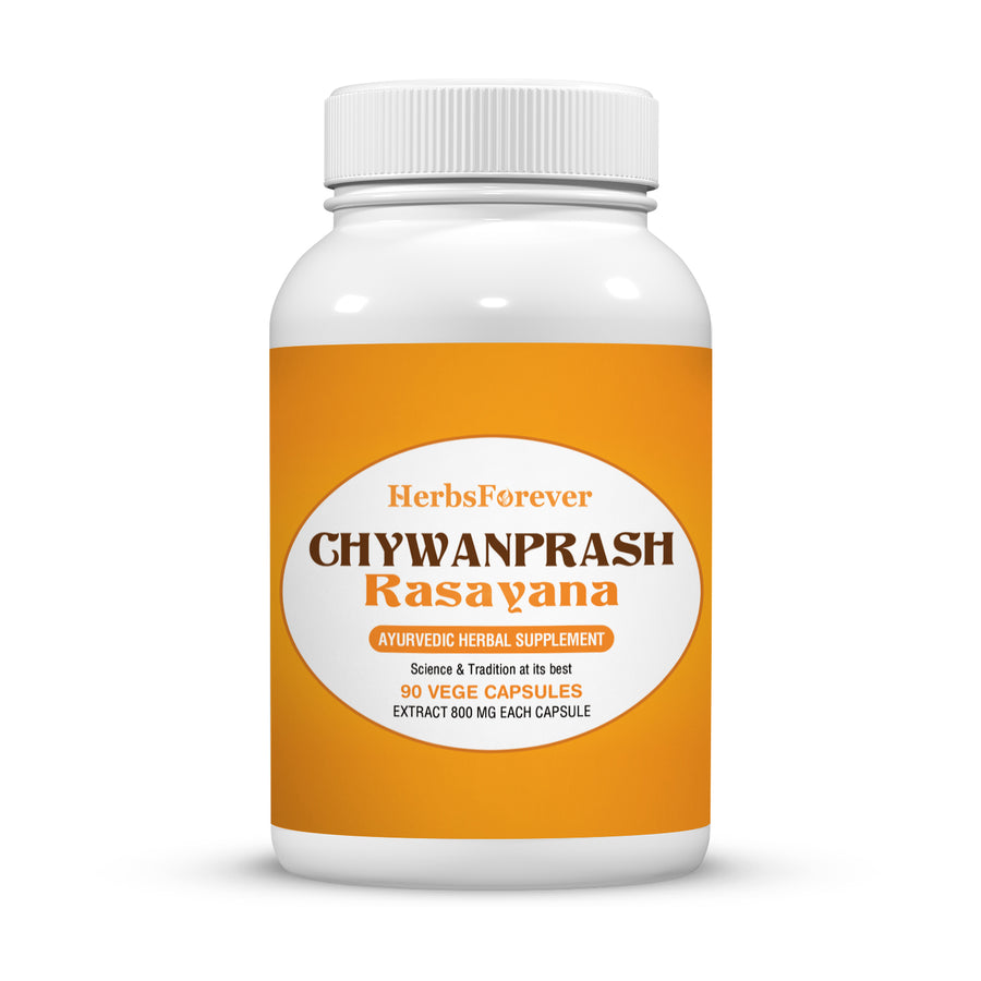 Chywanprash Capsules - Ayurvedic Herbal Supplement – 90 Vege Capsules – 800 Mg Each