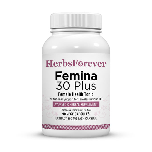Female 30 Plus Capsules - Ayurvedic Herbal Supplement – 90 Vege Capsules – 800 Mg Each