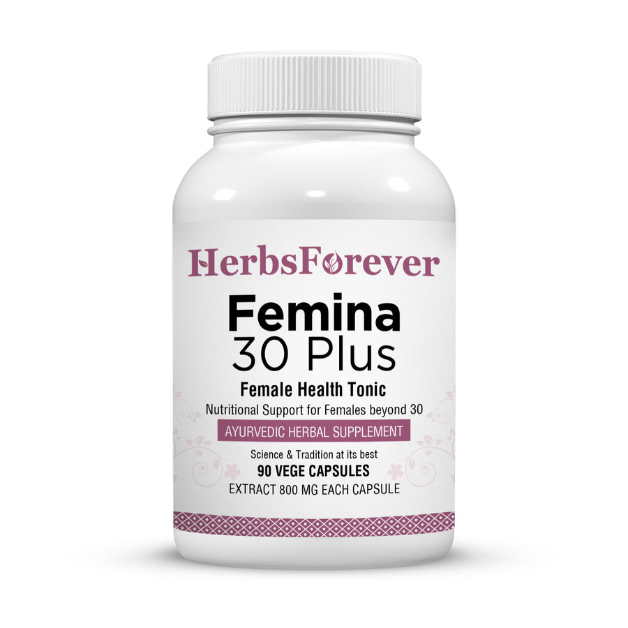 Female 30 Plus Capsules - Ayurvedic Herbal Supplement – 90 Vege Capsules – 800 Mg Each