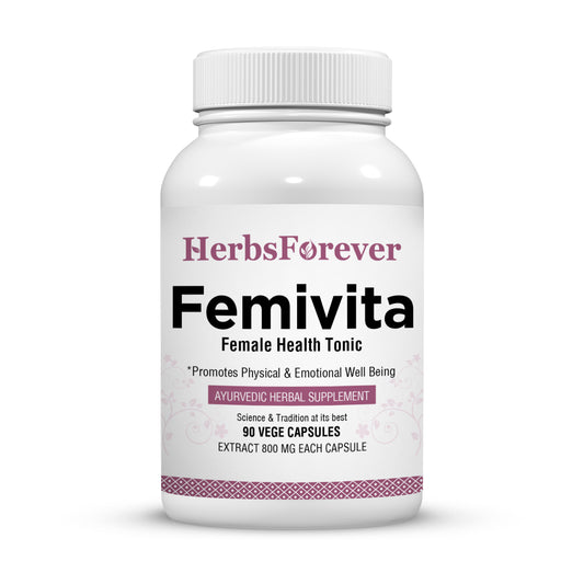 Femivita Capsules - Ayurvedic Herbal Supplement – 90 Vege Capsules – 800 Mg Each