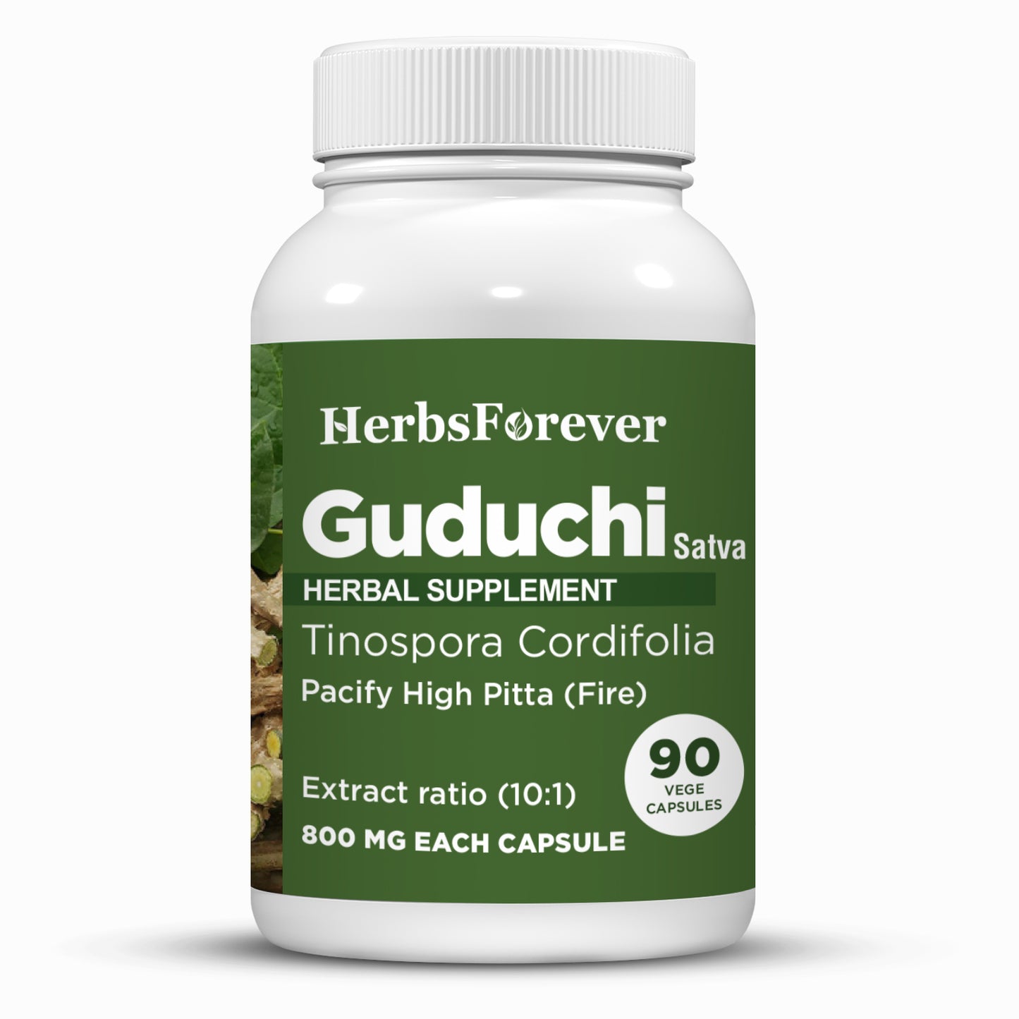 Guduchi Satva Capsules – Tinospora Cordifolia - (Water based Extract) 10:1 - 90 Vege Capsules - 800 mg each