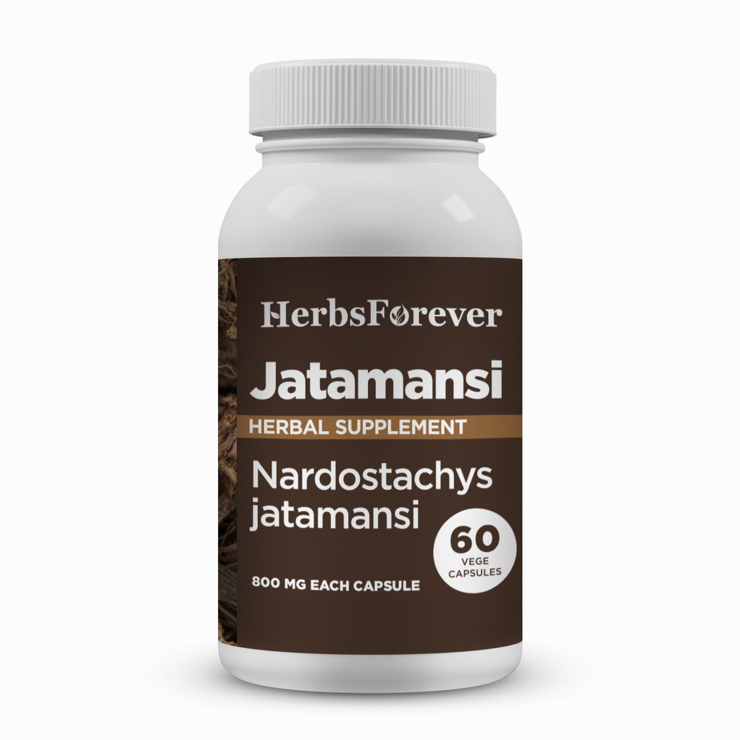 Jatamansi Capsules – Nardostachys Jatamansi - 2% to 2.5% Jatamansone - Extract Ratio 6:1 - 60 Vege Capsules - 800 mg each