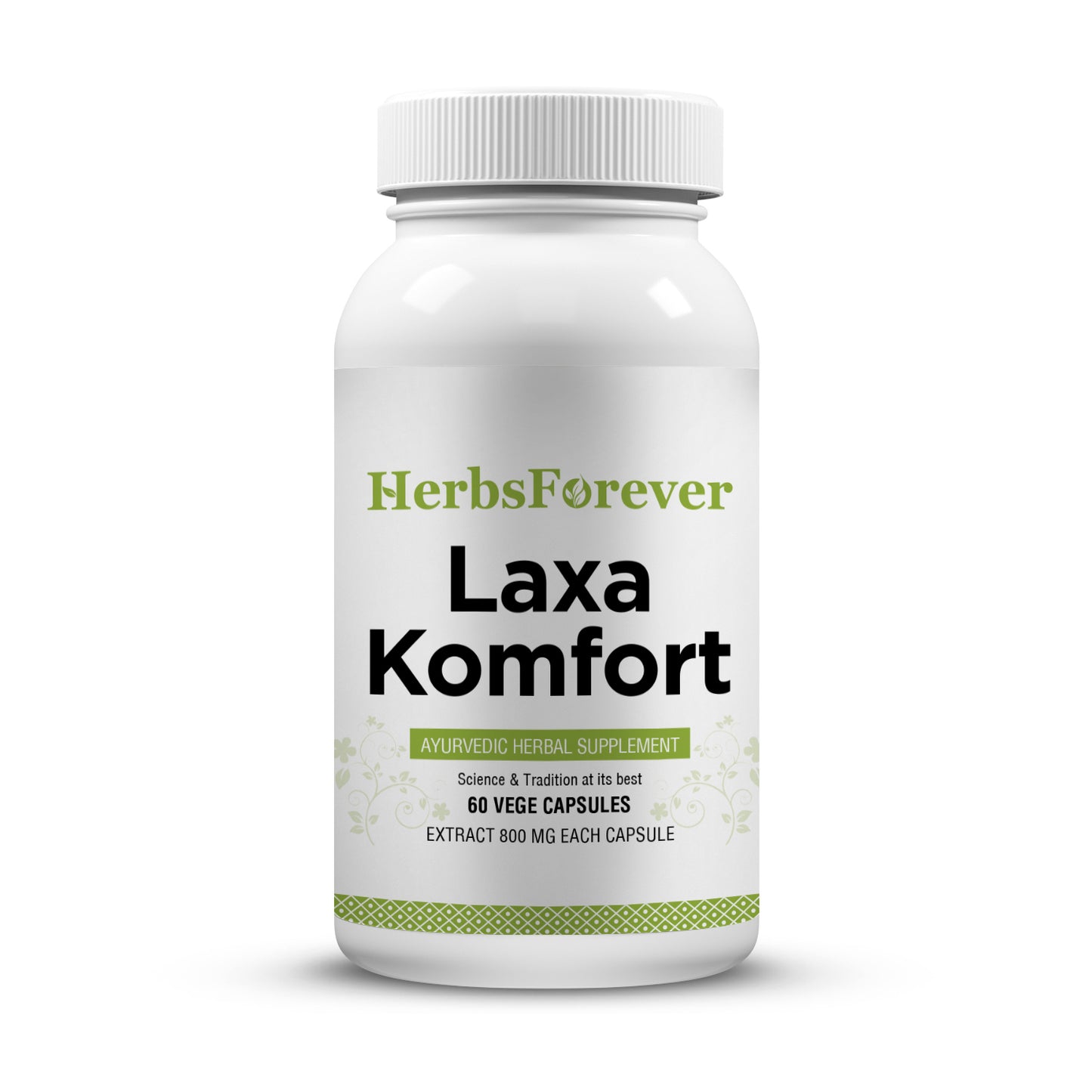 Laxa Komfort - Ayurvedic Herbal Supplement – 60 Vege Capsules – 800 Mg Each