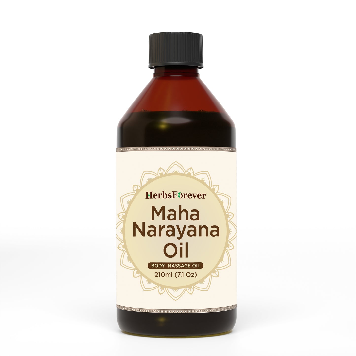 Maha Narayan Oil - Processed with Sesame Oil - Cold pressed and double filtered in Muslin cloth - 210 ml