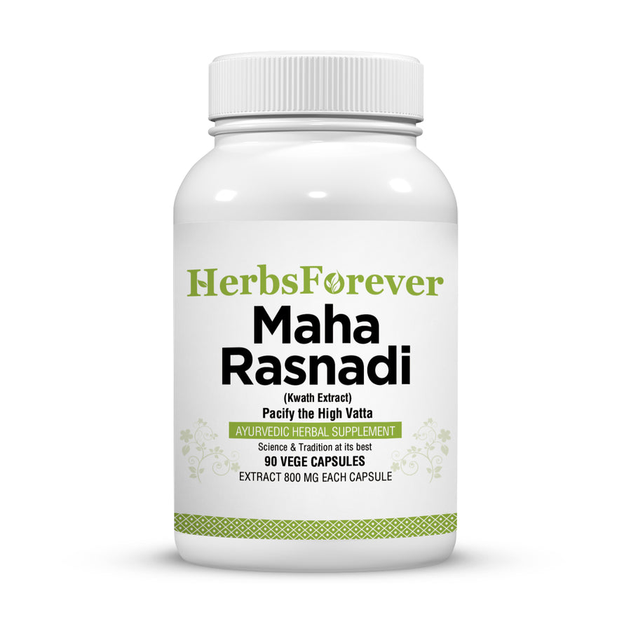 Maharasnadi Kwath - Ayurvedic Herbal Supplement - 90 Vege Capsules - 800 Mg Each