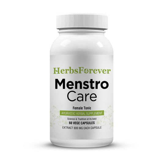Menstro Care Capsules - Ayurvedic Herbal Supplement – 60 Vege Capsules – 800 Mg Each