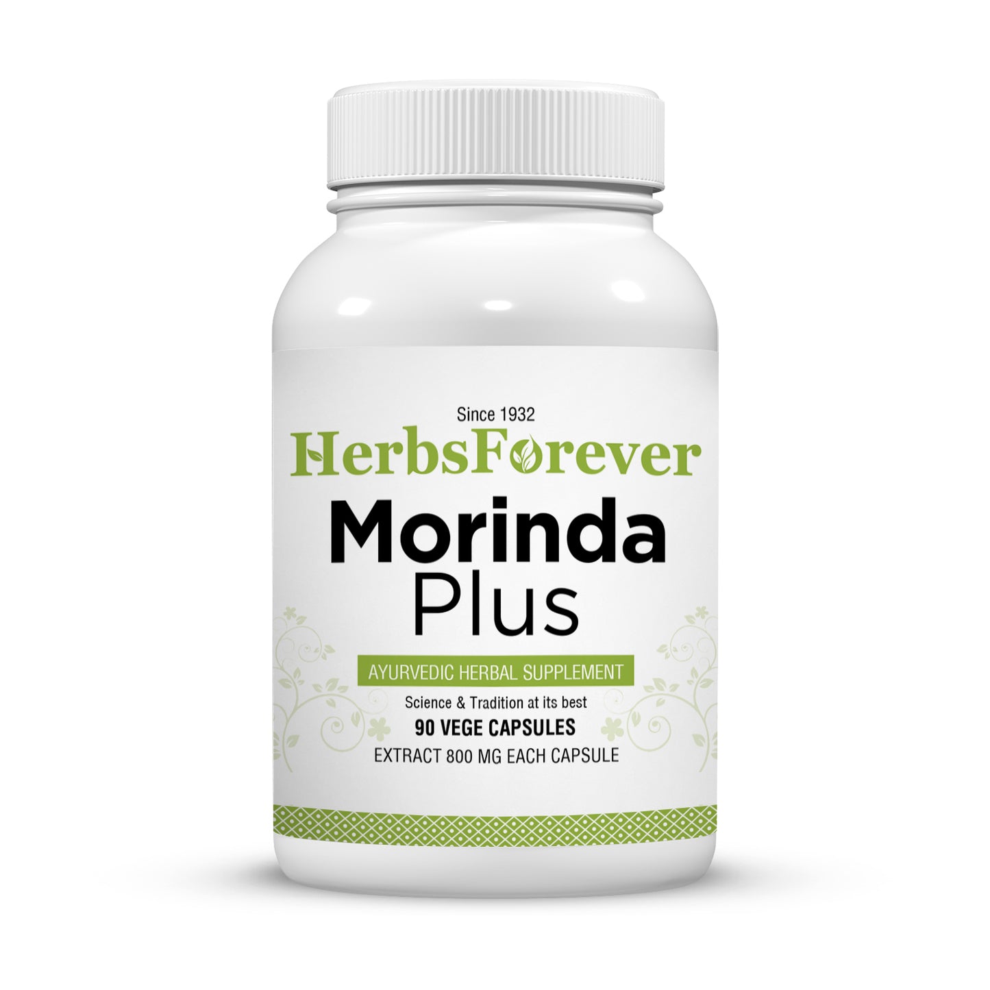 Morinda Plus Capsules - Ayurvedic Herbal Supplement – 90 Vege Capsules – 800 Mg Each