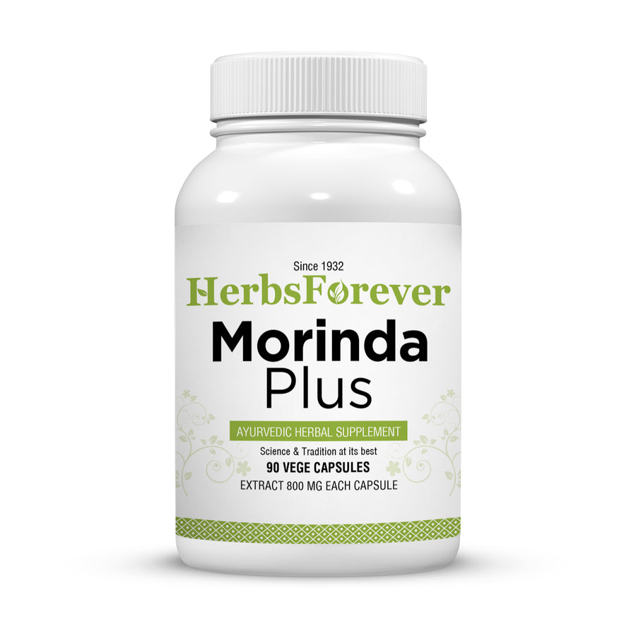 Morinda Plus Capsules - Ayurvedic Herbal Supplement – 90 Vege Capsules – 800 Mg Each