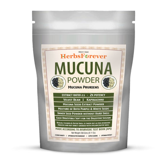Mucuna Powder (Mucuna Pruriens) - Non GMO - Vegan - (230 Gms - ½ LBS )
