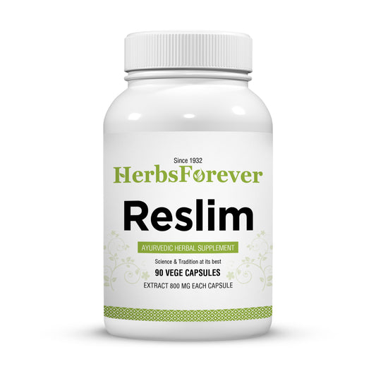 Reslim Capsules - Ayurvedic Herbal Supplement (90 Vege Capsules – 800 Mg Each)
