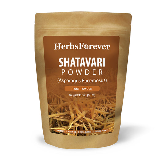 Shatavari Powder (Asparagus Racemosus) - Non GMO - Vegan - (230Gms -  ½ LBS)