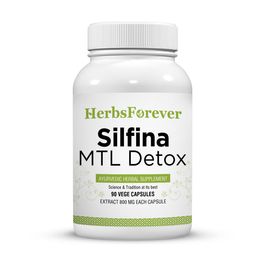 Silfina MTL Detox Capsules - Ayurvedic Herbal Supplement (90 Vege Capsules – 800 Mg Each)