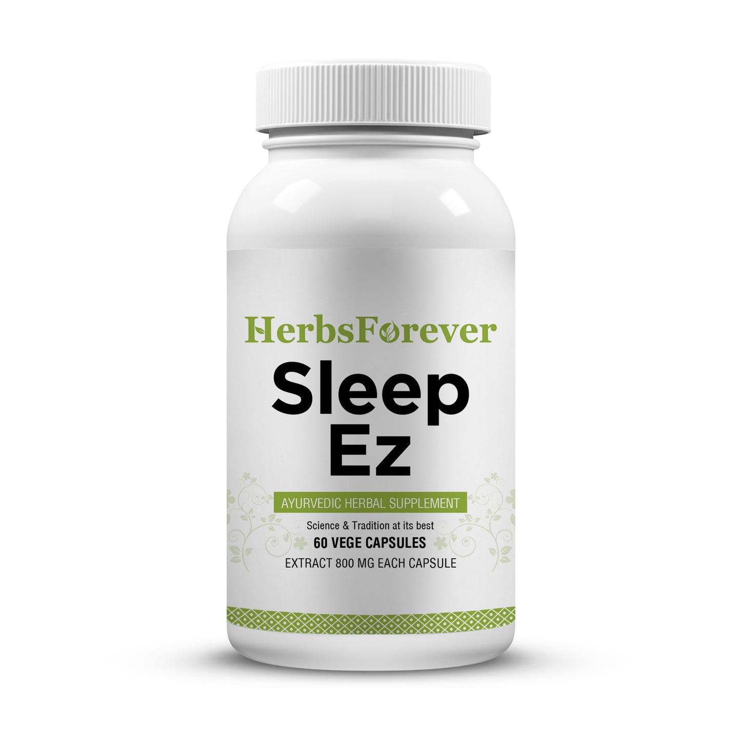 Sleep Ez Capsules - Ayurvedic Herbal Supplement (60 Vege Capsules – 800 Mg Each)