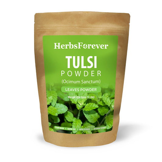 Tulsi Powder (Ocimum Sanctum) - Non GMO - Vegan - (454 Gms - 1LBS)