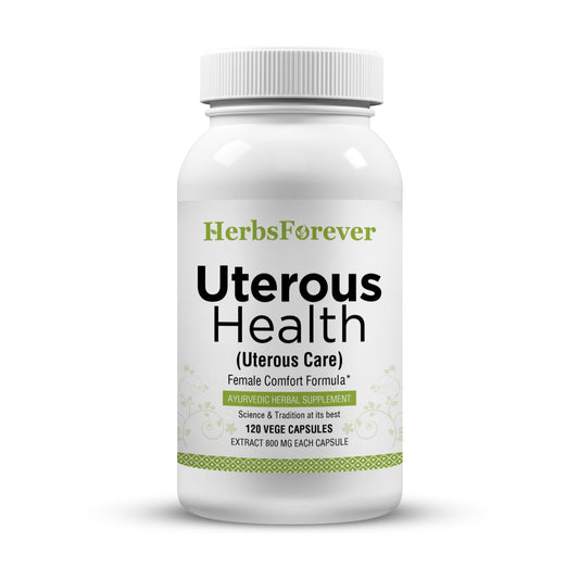 Uterous Health - Ayurvedic Herbal Supplement – 120 Vege Capsules – 800 Mg Each