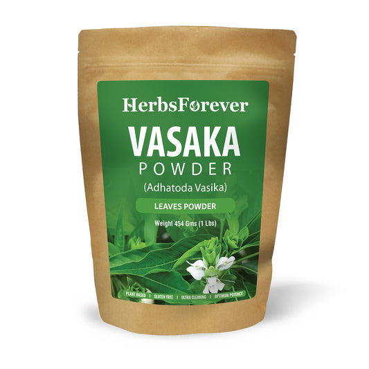 Vasaka Powder (Adhatoda Vasica) - Non GMO - Vegan - (454 Gms - 1LBS)