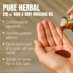 Brahmi Oil – (Bacopa Monnieri) - Processed with Sesame Oil - Cold pressed and double filtered in Muslin Cloth - 210 ml (7.11 oz)