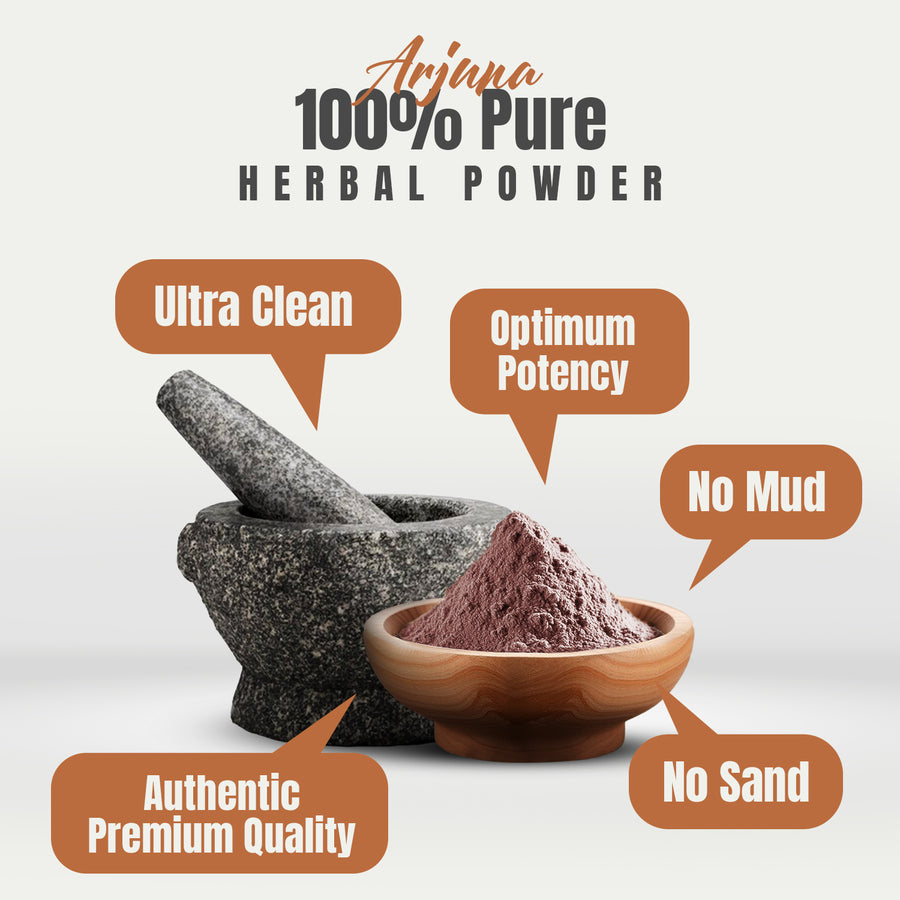 Arjuna Powder (Terminalia Arjuna) - Non GMO - Vegan - (454 Gms - 1LBS Pack)