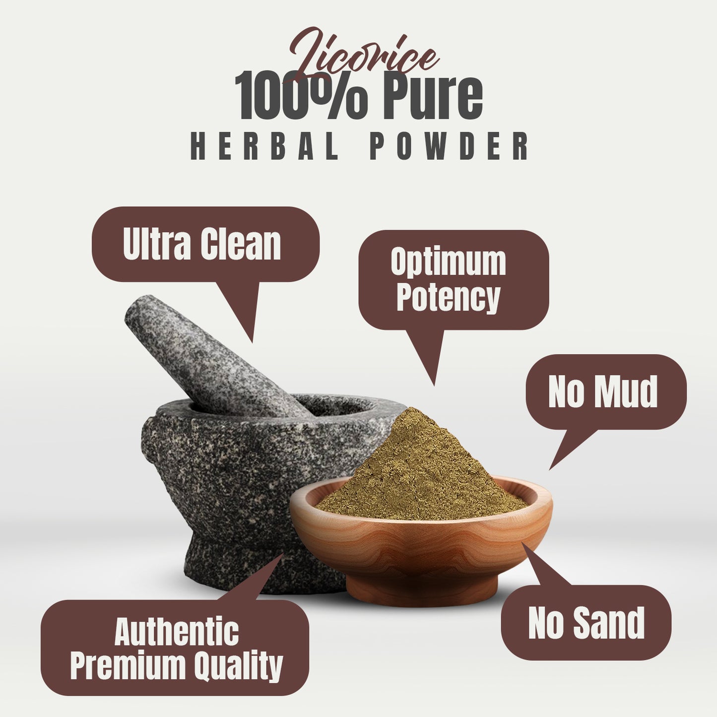 Licorice Powder (Glycyrrhiza Glabra) - Non GMO - Vegan – (454 Gm - 1LBS)