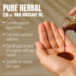 Maha Bhringraj Oil - Processed with Sesame Oil - Cold pressed and double filtered in Muslin cloth - 210 ml