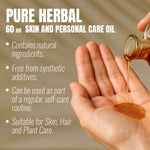 Neem Oil - (Azadirachta Indica) - Cold pressed and double filtered in Muslin Cloth - 60 ml, 2.02 oz