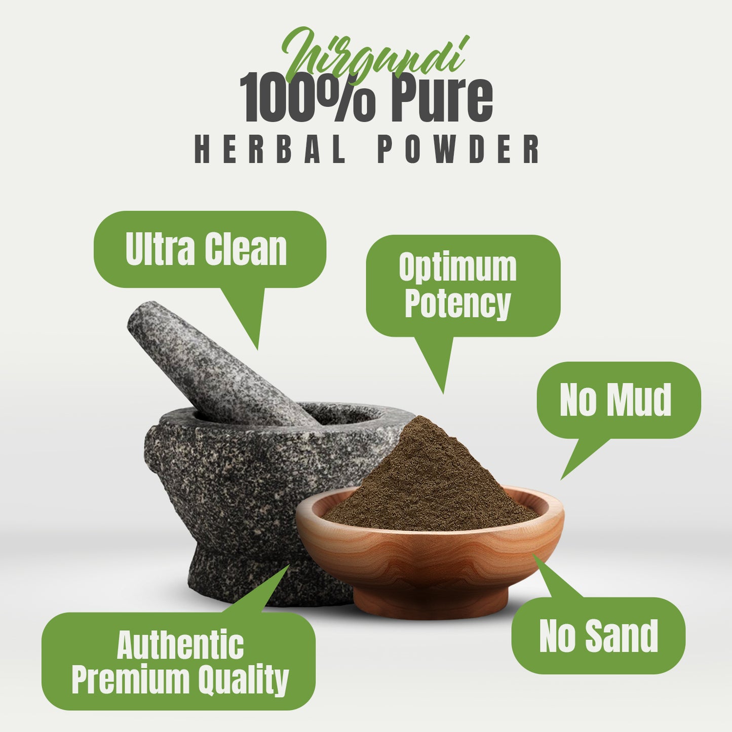 Nirgundi Powder (Vitex Negundo) - Non GMO - Vegan - (454 Gms - 1LBS)