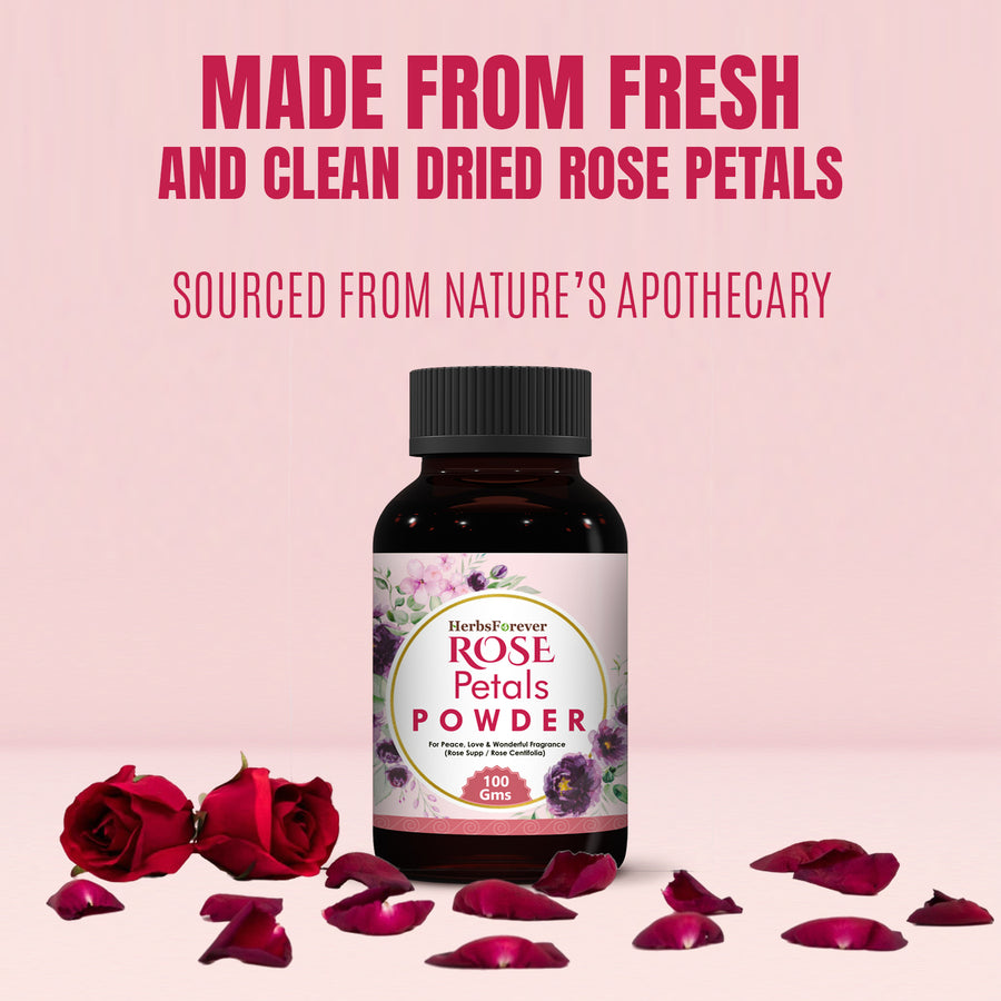 Rose Powder - (Rose centifolia) - Non GMO - Vegan  - 100 Gms