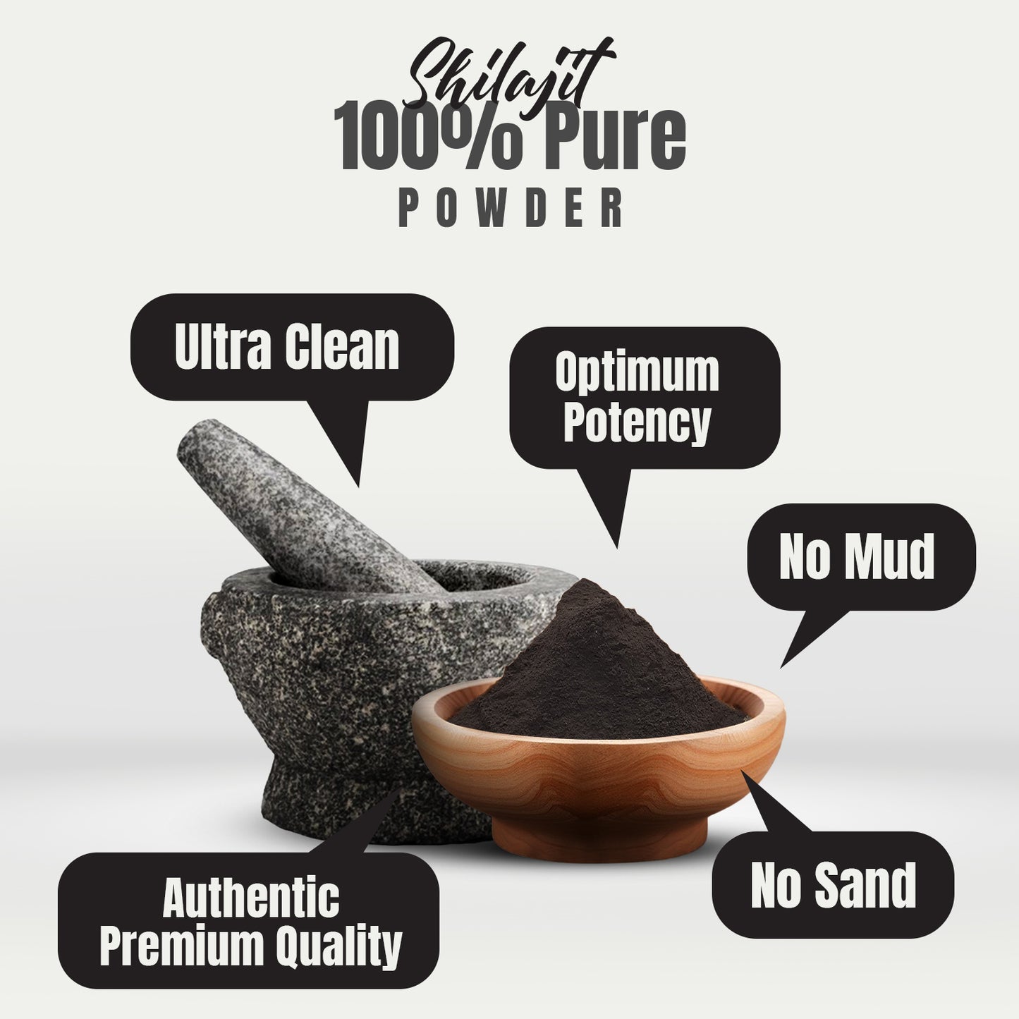 Shilajit Powder (Mineral Pitch) - Vegan - (230Gms - ½ LBS)