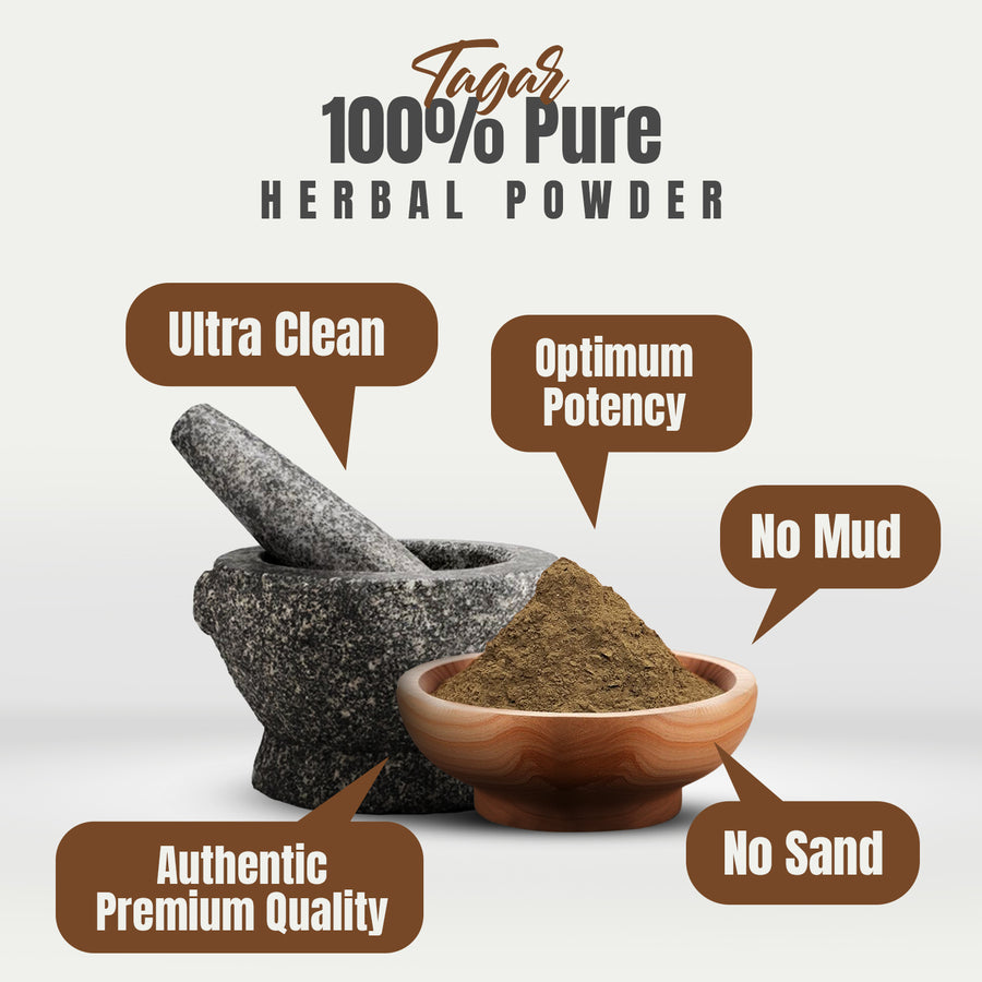 Tagar Powder (Valeriana Wallichii) - Non GMO - Vegan - (454 Gms - 1LBS)