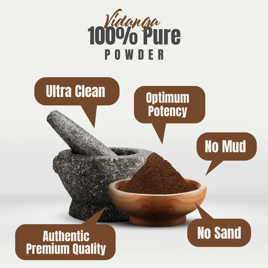 Vidanga Powder (Embellia Ribes) - Non GMO - Vegan - (454 Gms - 1LBS)