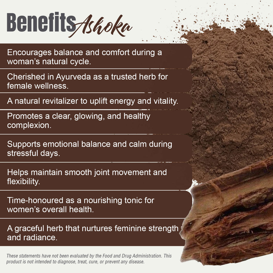 Ashoka Powder (Saraca Asoca) - Non GMO - Vegan - (454 Gms - 1LBS)