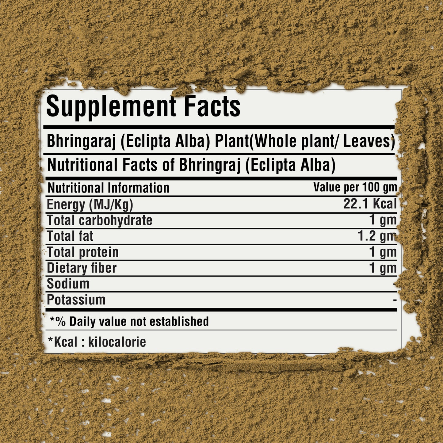 Bhringaraj Powder (Eclipta Alba) – Non GMO – Vegan – (454 Gms – 1LBS)
