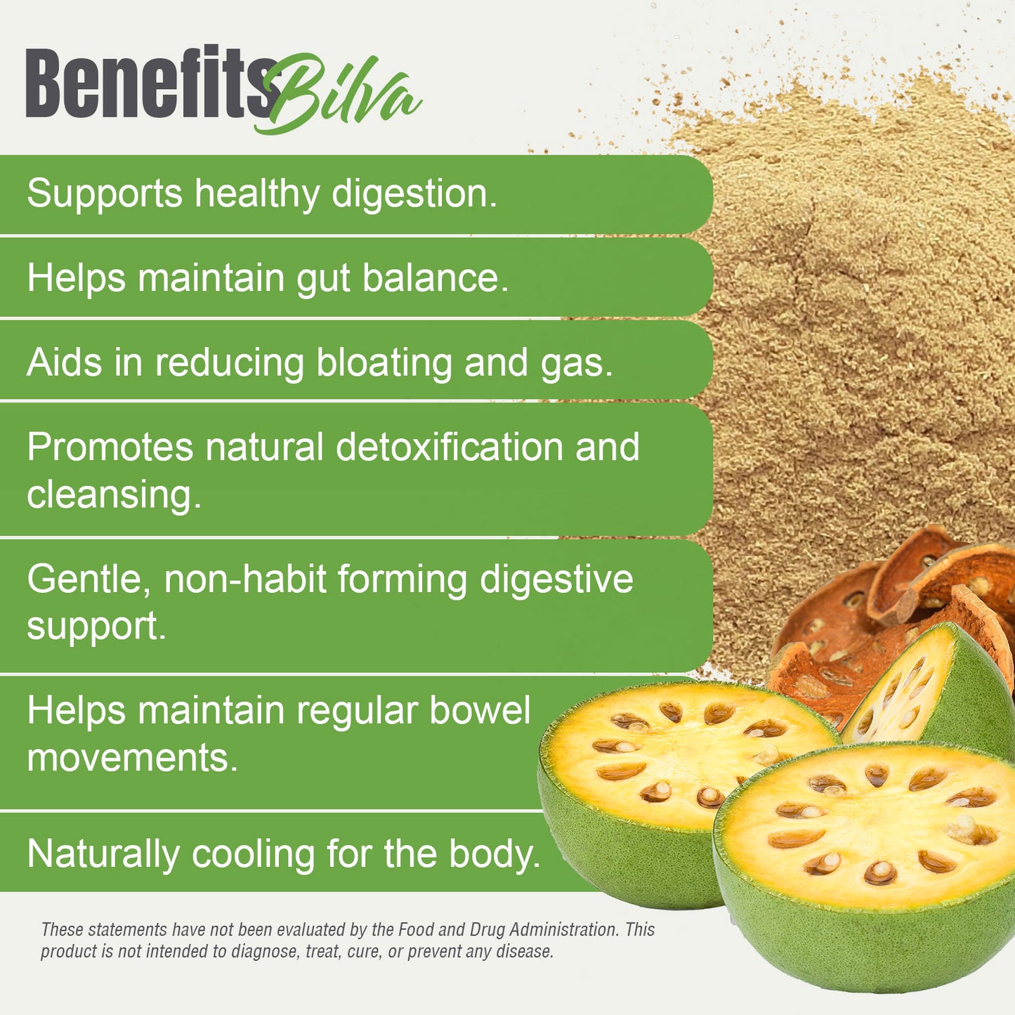 Bilva Fruit Powder - (Aegle marmelos) - Non GMO - Vegan – (454 Gms - 1LBS)