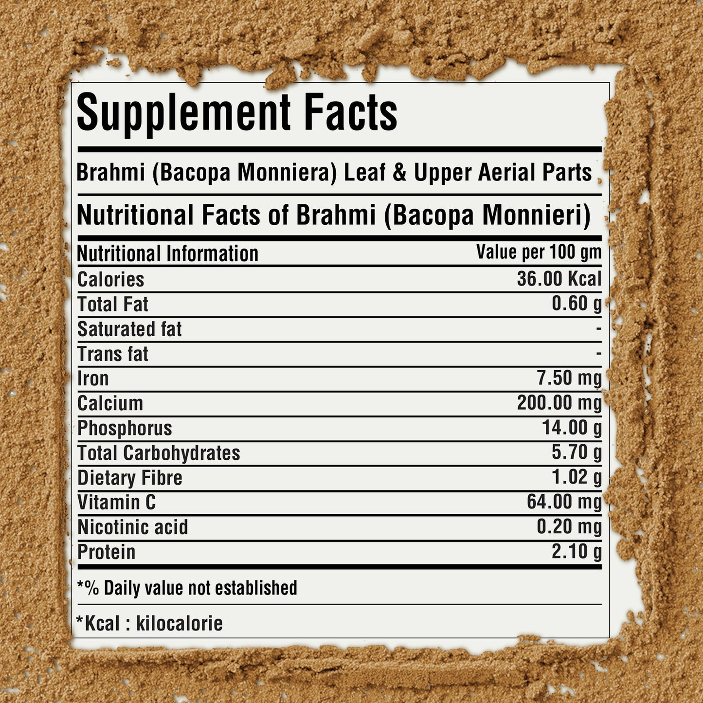 Brahmi Powder  (Bacopa Monnieri) – Non GMO – Vegan – (454 Gms – 1LBS)